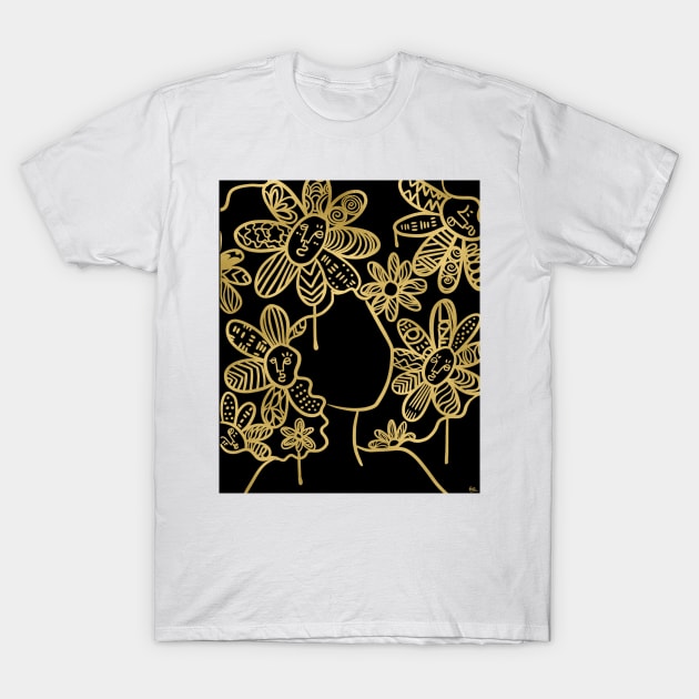 Golden Girl T-Shirt by bananapeppersart